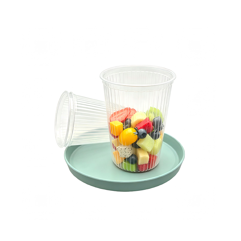 Fruit Tea Clear Plastic Cup