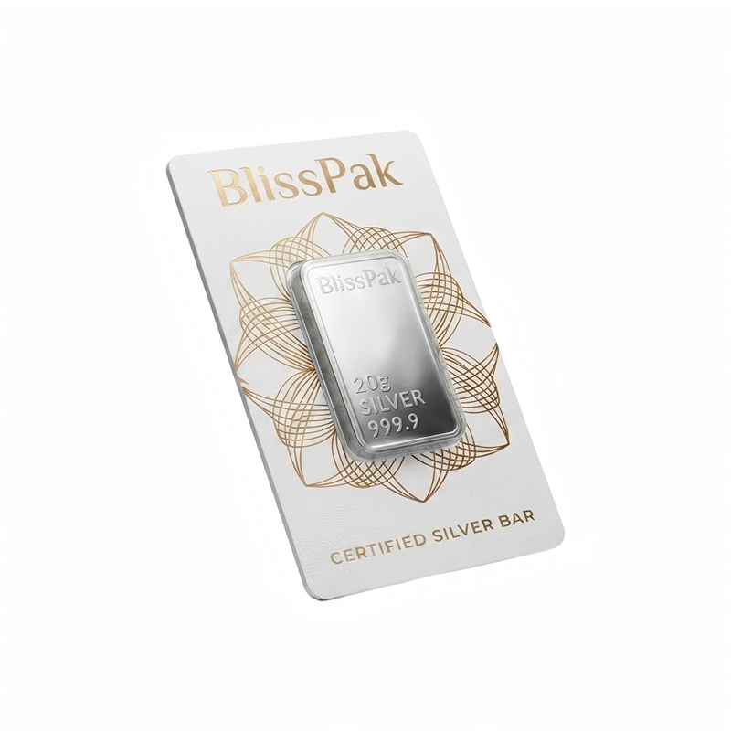 Custom Tamper-Evident Silver Bar Blister Card