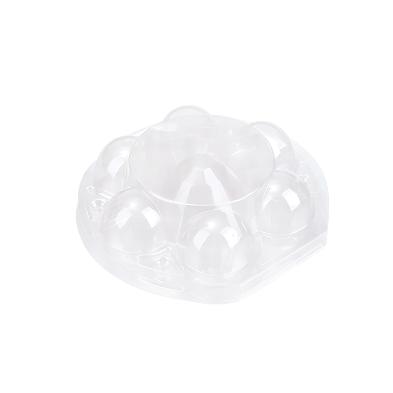 Wholesale 6-Cell Round PET Egg Trays 
