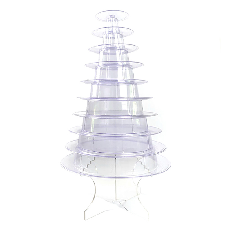 Custom Blister Macaron Display Stand Tower 