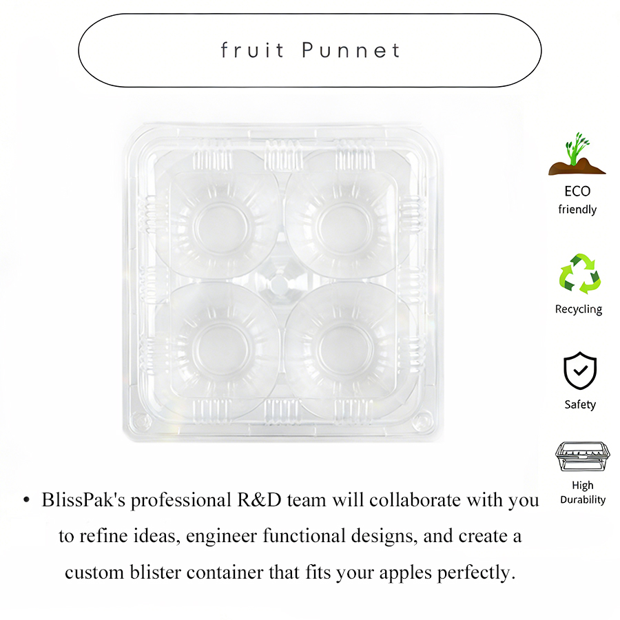  Custom Plastic Blister Apple Packaging 