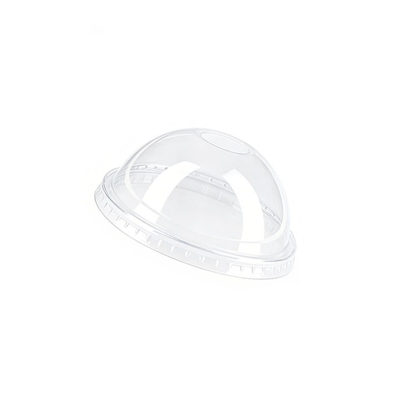 Wide Hole Domed PET Lid Supplier