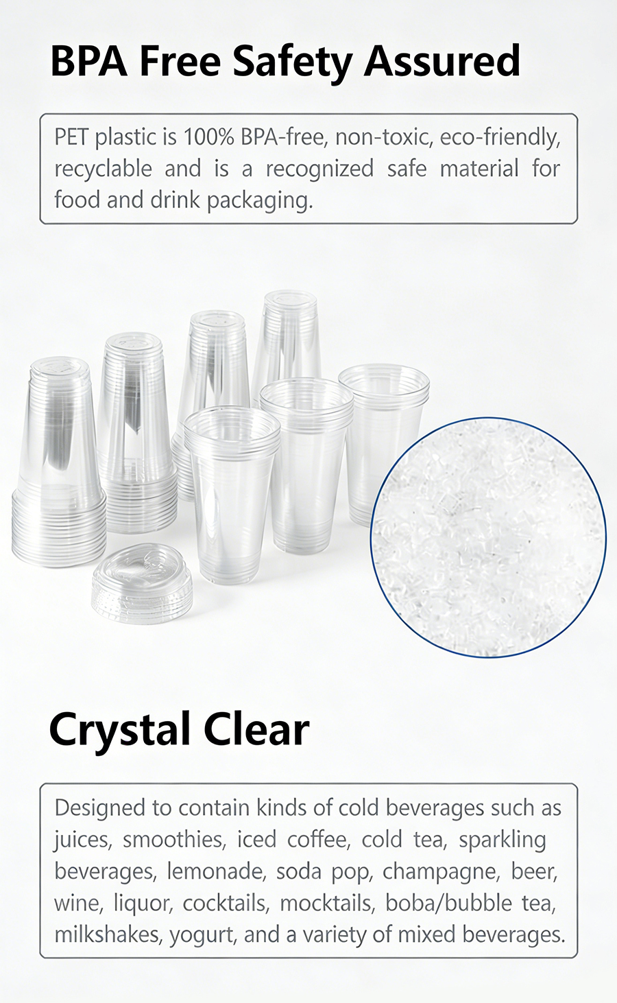 Clear PET Blister Cup Lid for Coffee