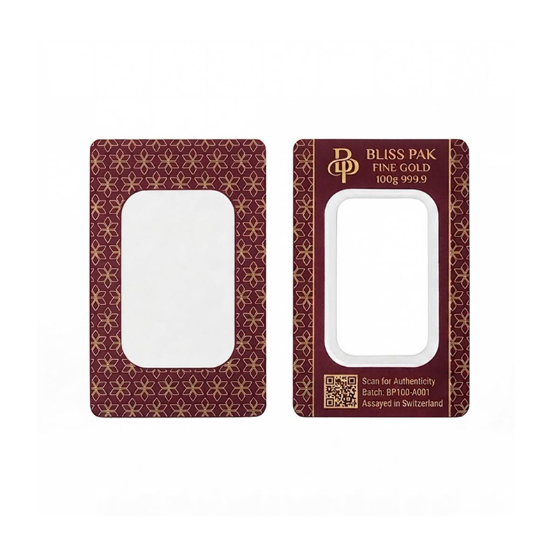 Custom Silver Coin Blister Card with QR Code 