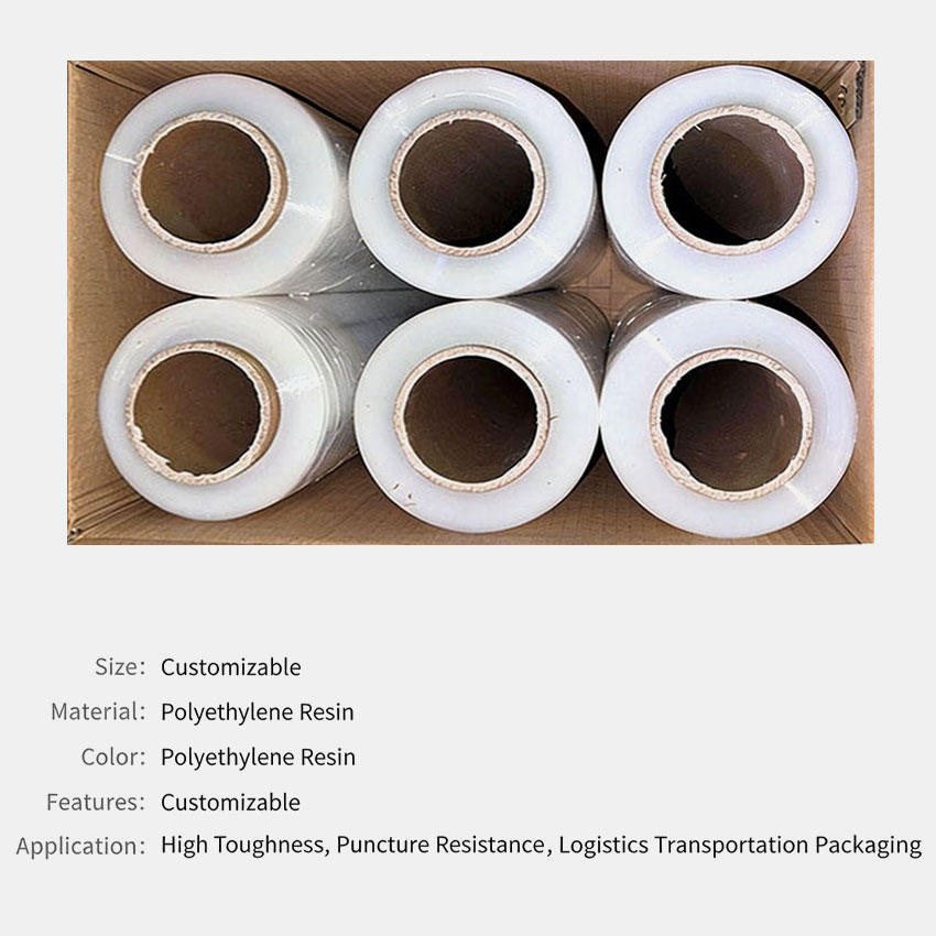 Food Grade Soft Glossy Clear High Barrier Stretch Film Roll