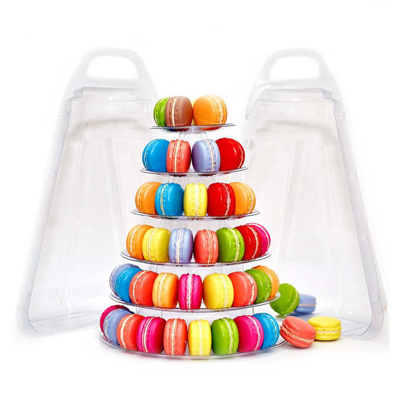 Custom Blister Macaron Display Stand Tower 