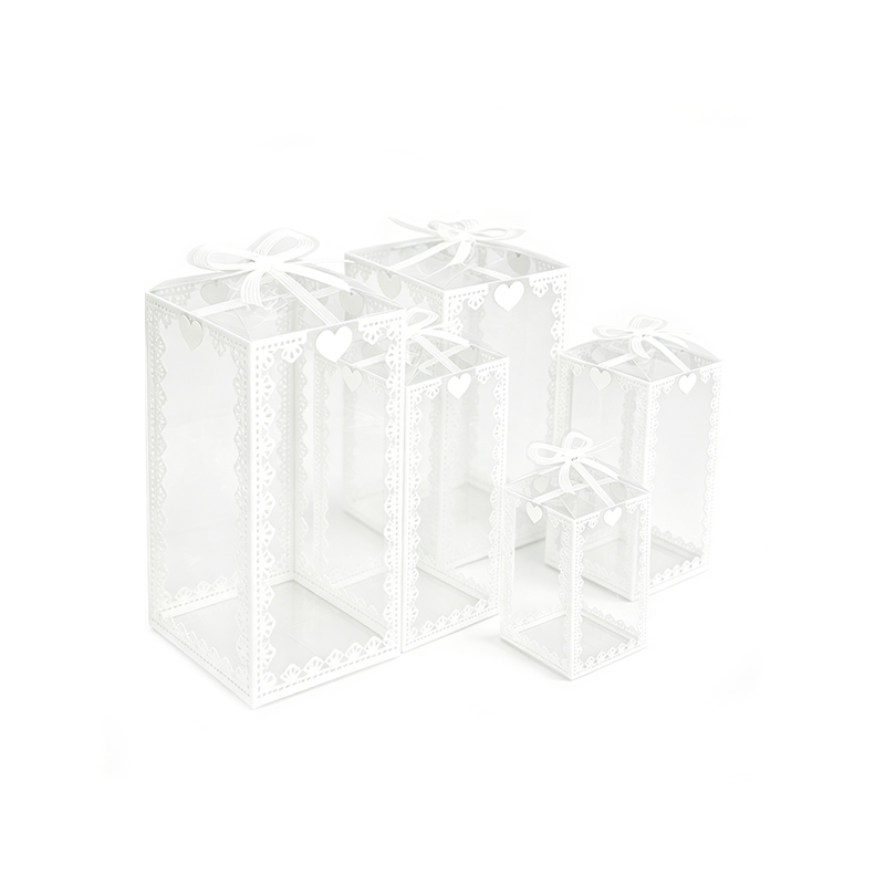 Custom Transparent PVC Cube Gift Box