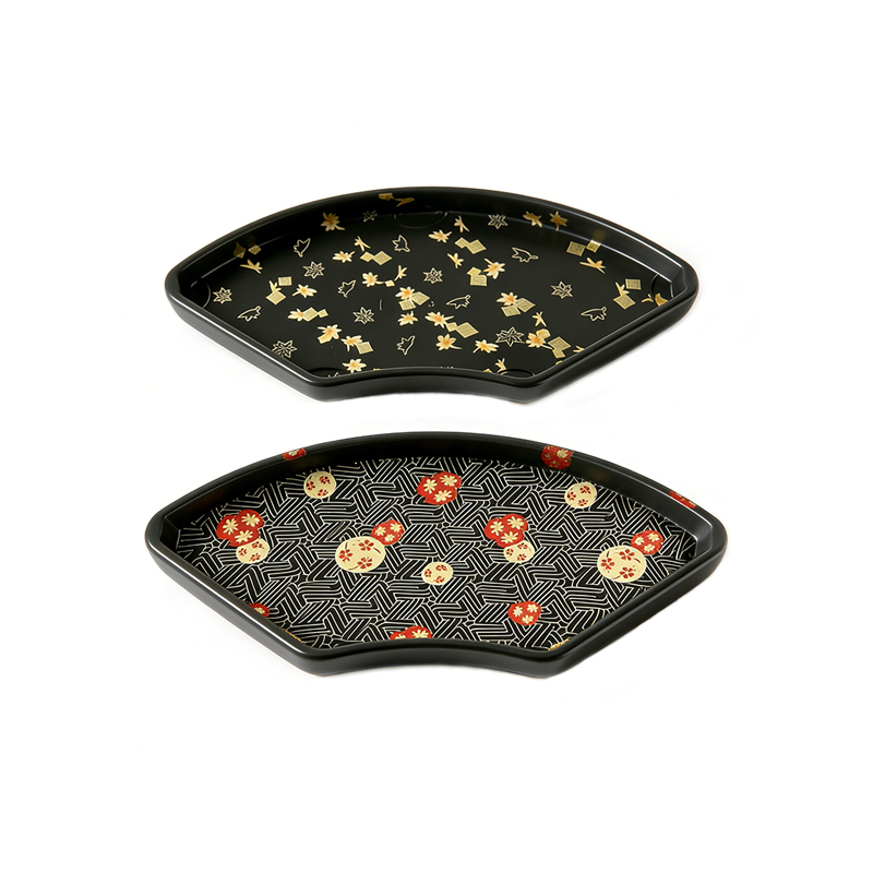 Fan-shaped Disposable Sushi Tray