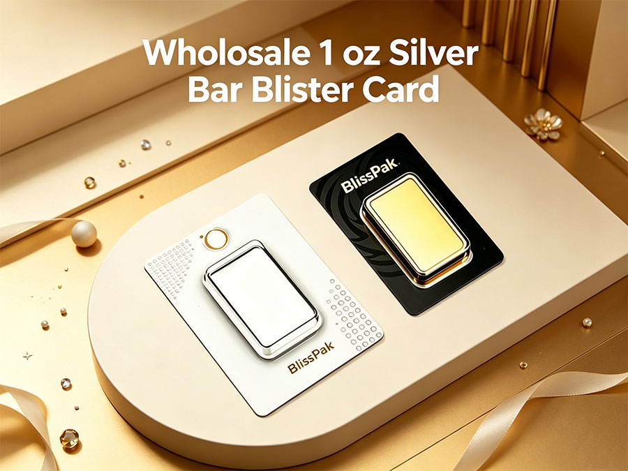 Wholesale 1 oz Silver Bar Blister Card 