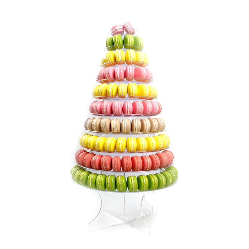 Custom Blister Macaron Display Stand Tower 