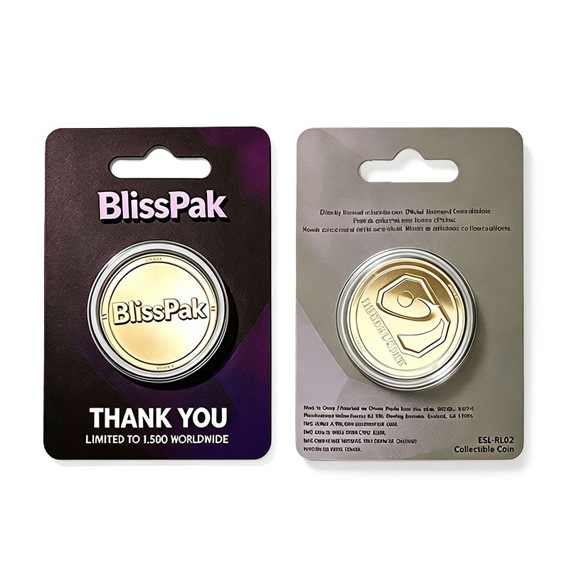 Custom Sealed Gold Coin Blister Card