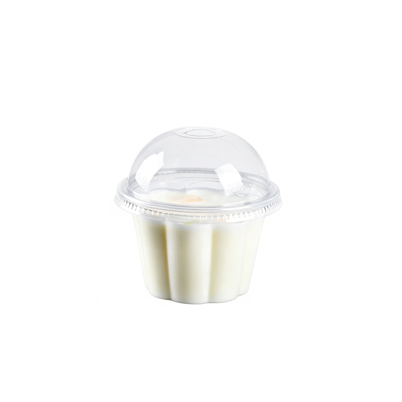 Plastic Blossom Shape Jelly Cups