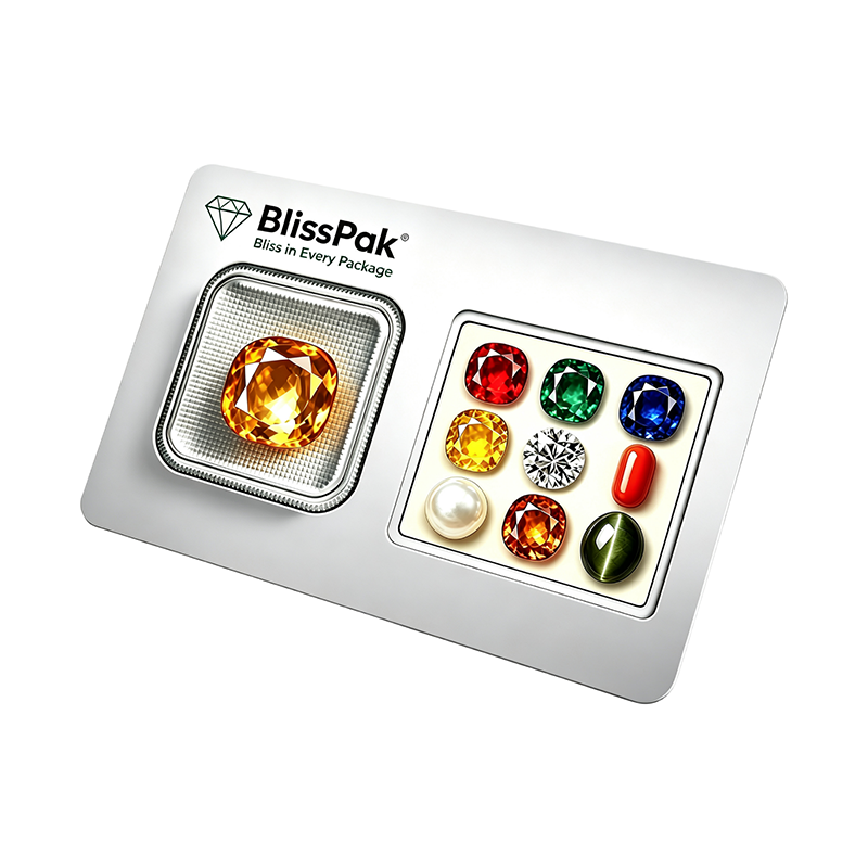 Custom Gemstone Blister Display Card