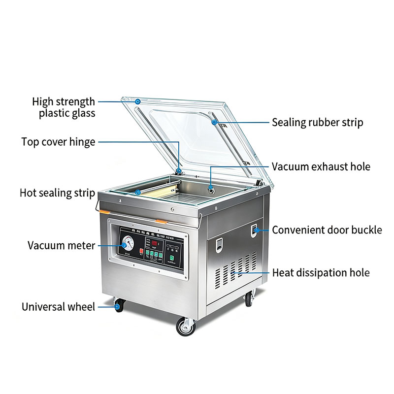 Single Vacuum Chamber Sealing Packaging Machine for Food