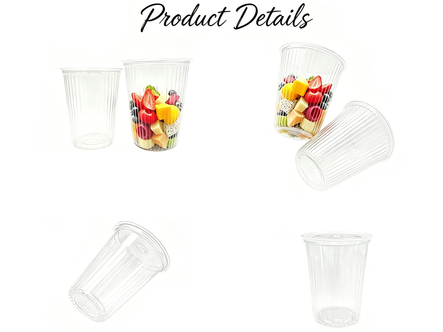 Fruit Tea Clear Plastic Cup