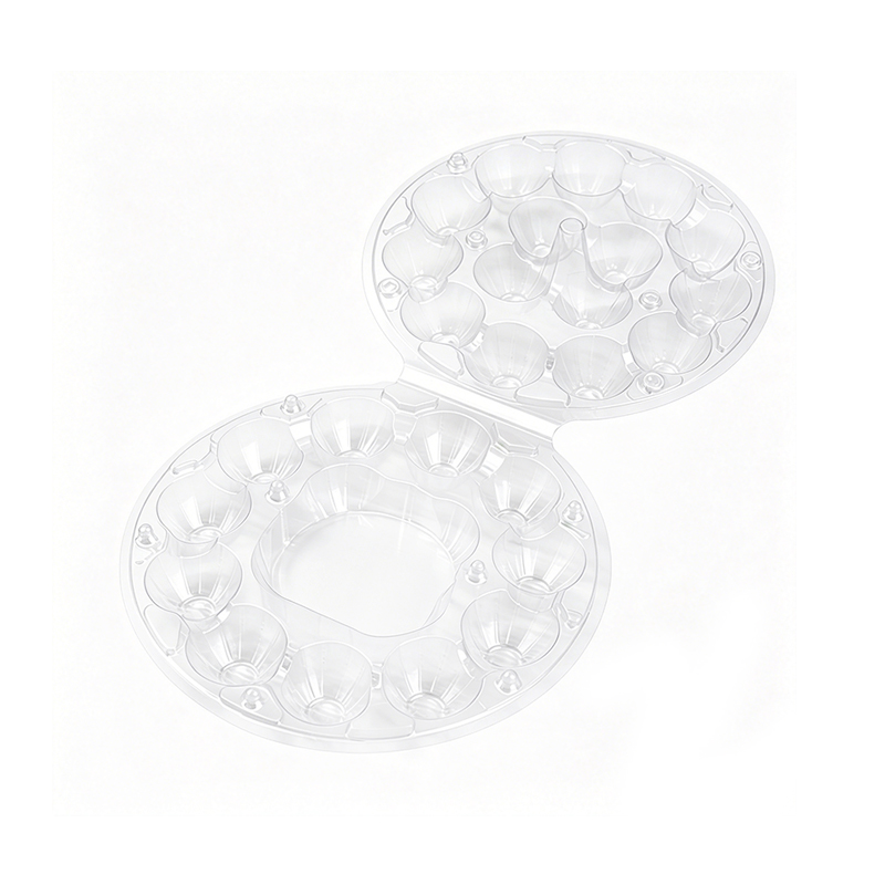 Wholesale 15/18-Cell Round PET Egg Trays