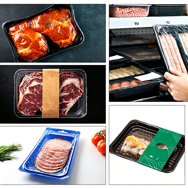 Automatic Electric Tray Heat Seal Machine for Fruit and Meat Packaging