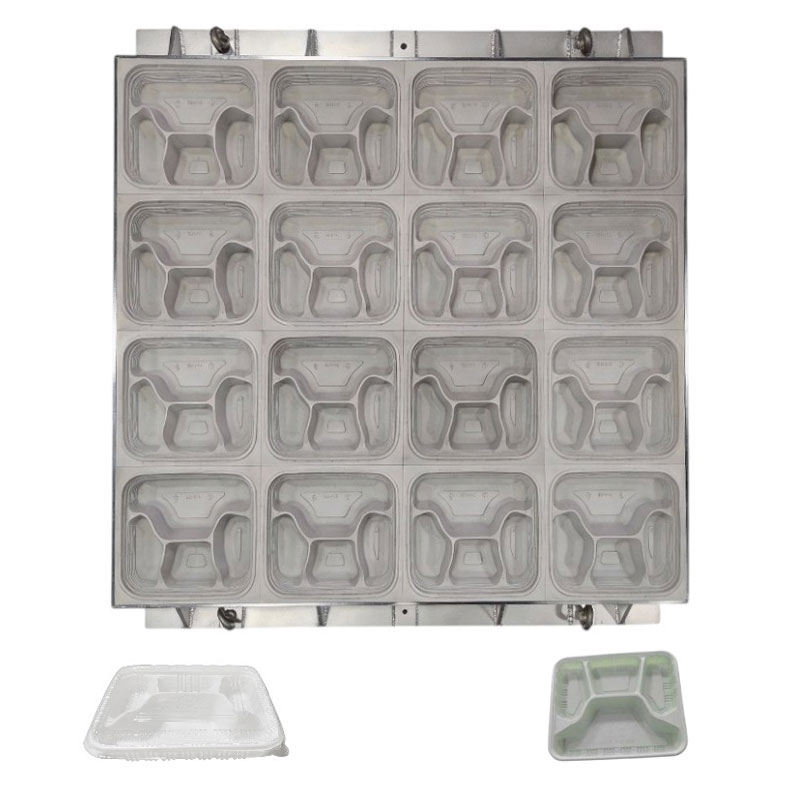 Disposable Four-Compartment Leak-Proof Food Container Mold