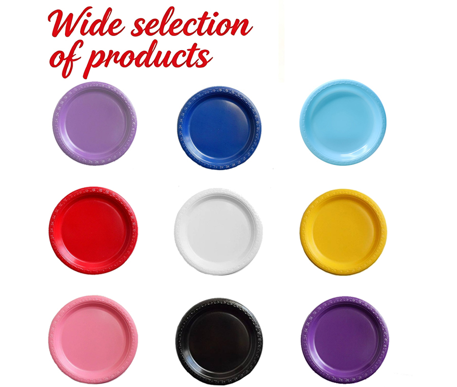 Heavy Duty Disposable Plastic Plates