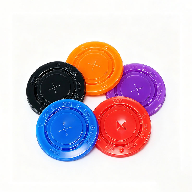 Factory Custom Flat Cup Plastic Lids