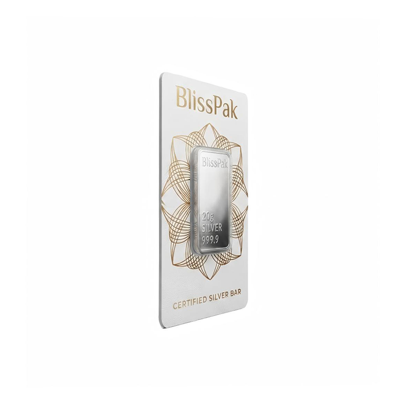 Custom Tamper-Evident Silver Bar Blister Card