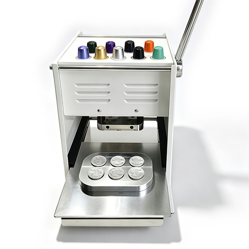 Semi-automatic Aluminum Foil Coffee Capsule and Yogurt Cup Sealing Machine
