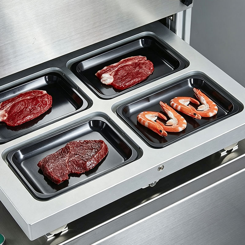 Vertical Automatic Skin Vacuum Packaging and Tray Sealing Machines