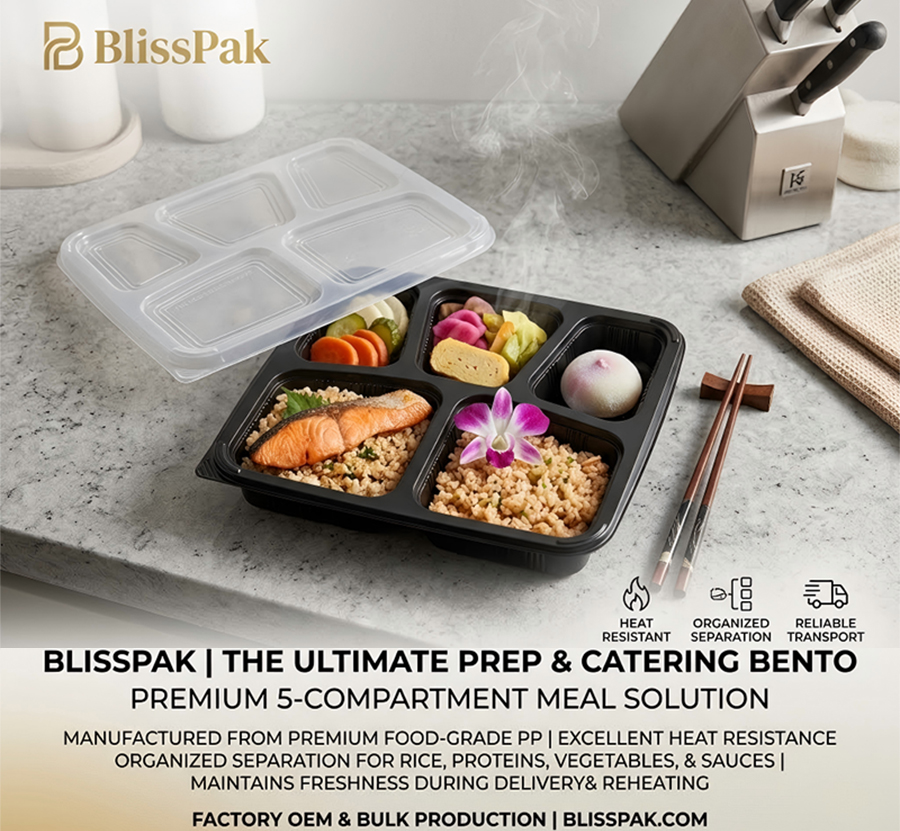 5 Compartment Takeaway Containers Supplier