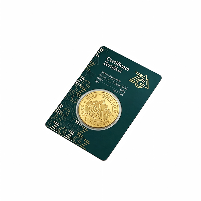 Tamper Evident Gold Bar Assay Card