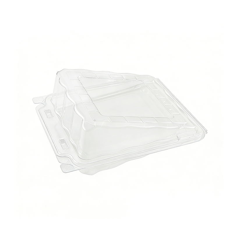 Wholesale Sideways Cake Slice Plastic Container