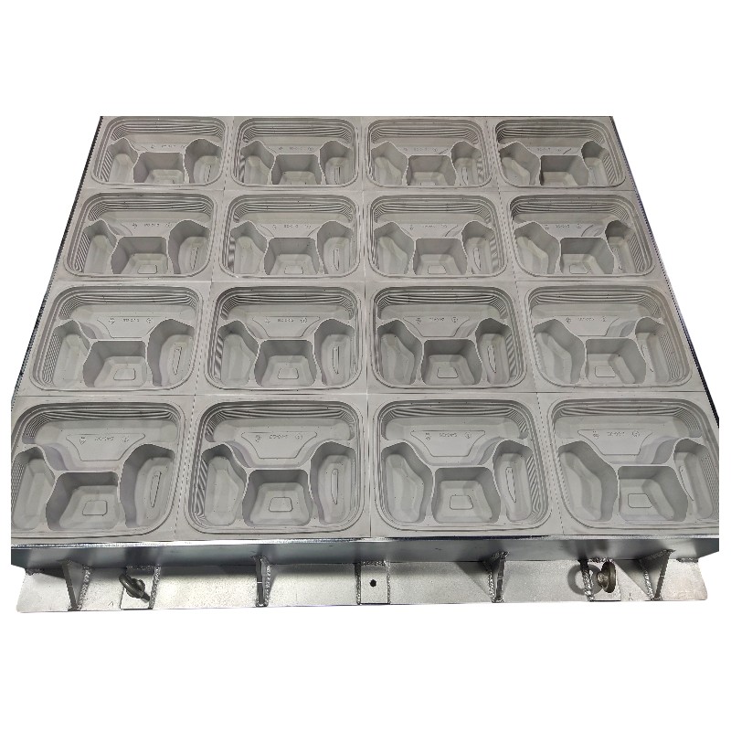 Disposable Four-Compartment Leak-Proof Food Container Mold
