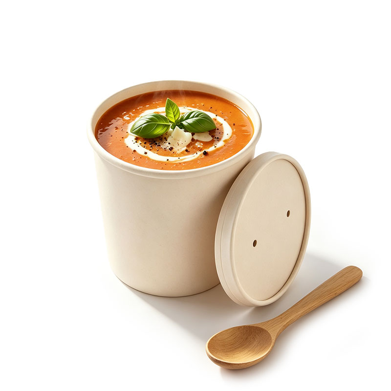 Custom Bamboo Paper Soup Containers