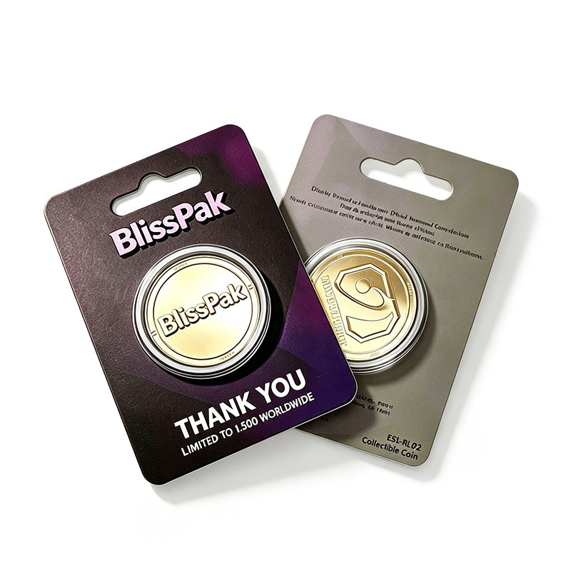 Custom Sealed Gold Coin Blister Card