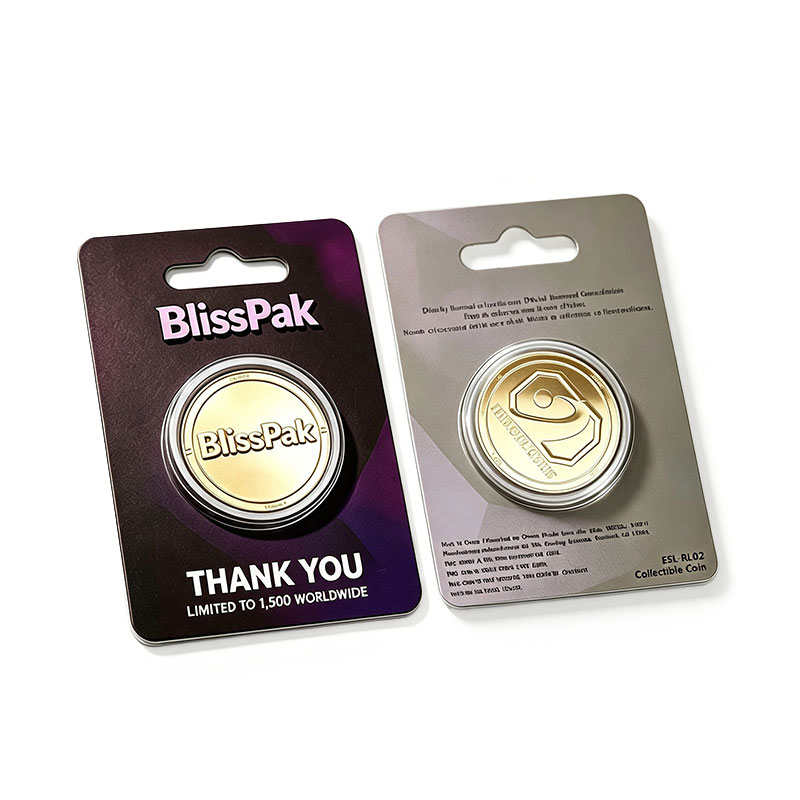 Custom Sealed Gold Coin Blister Card