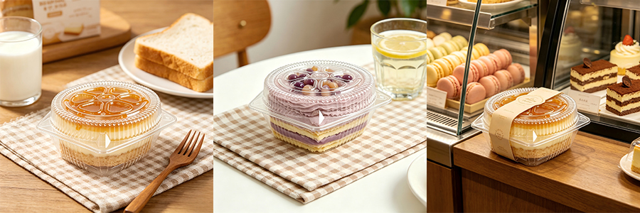 Factory Custom Plastic Round Cake Container