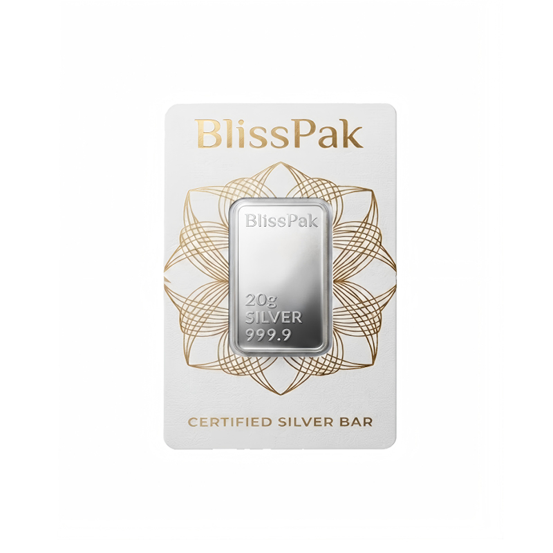 Custom Tamper-Evident Silver Bar Blister Card