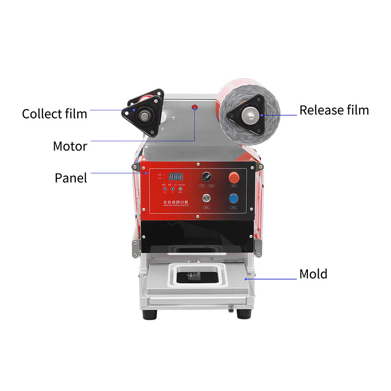 Automatic Electric Tray Heat Seal Machine for Fruit and Meat Packaging