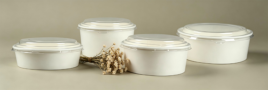 Custom PP Lids for Takeaway Bowls