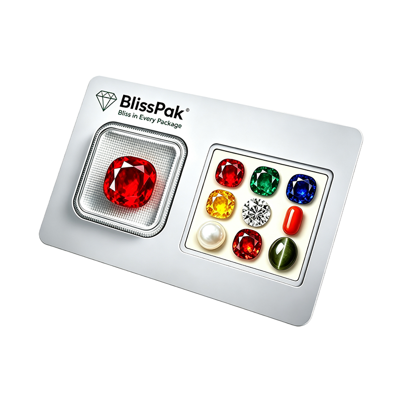 Custom Gemstone Blister Display Card