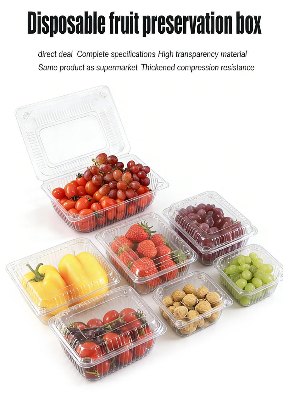 Disposable Clasmshell Fruit Packaging for Grapes