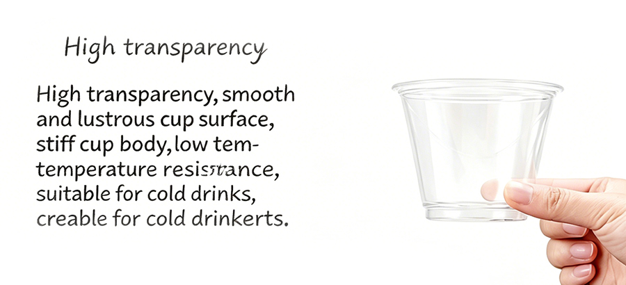  Clear Plastic Cup for Pudding