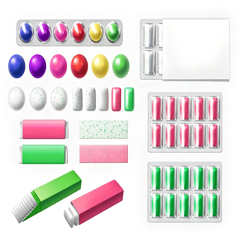 Small Pneumatic Chewing Gum Gummy Blister Packing Machine
