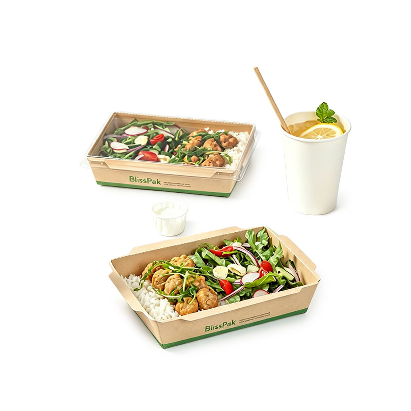 Bamboo Paper Takeout Food Container