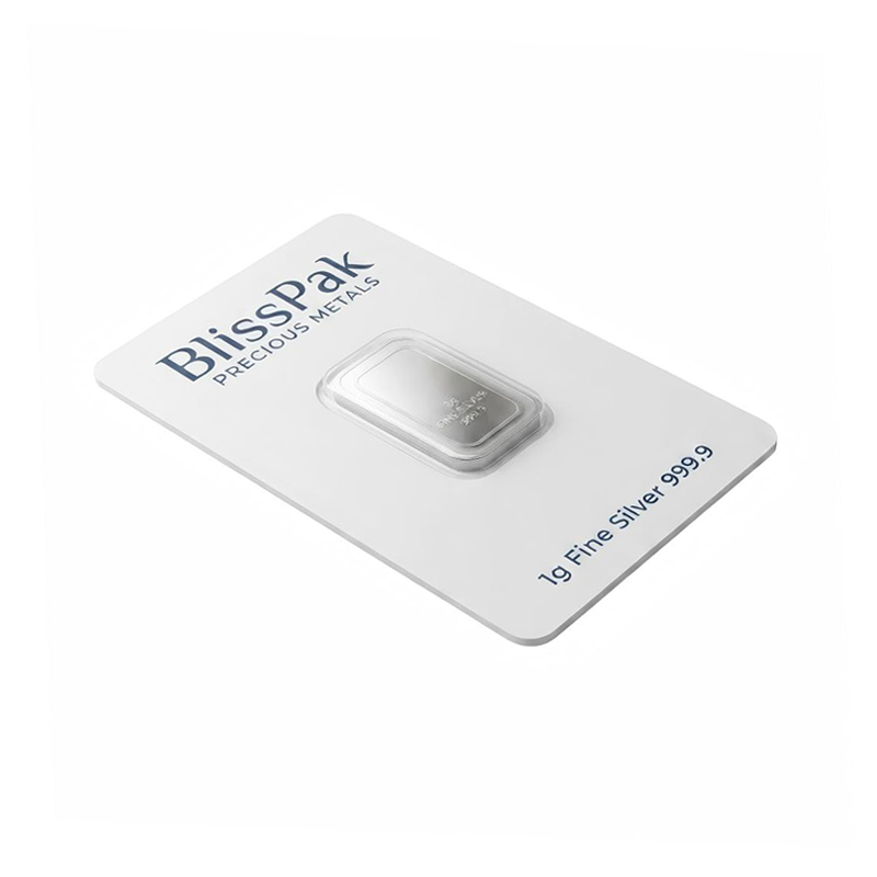 Silver Bar Packaging Blister Card Supplier