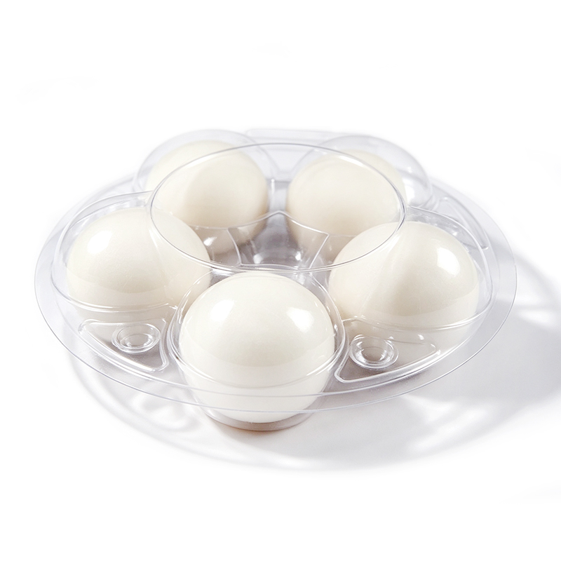 Wholesale 6-Cell Round PET Egg Trays 