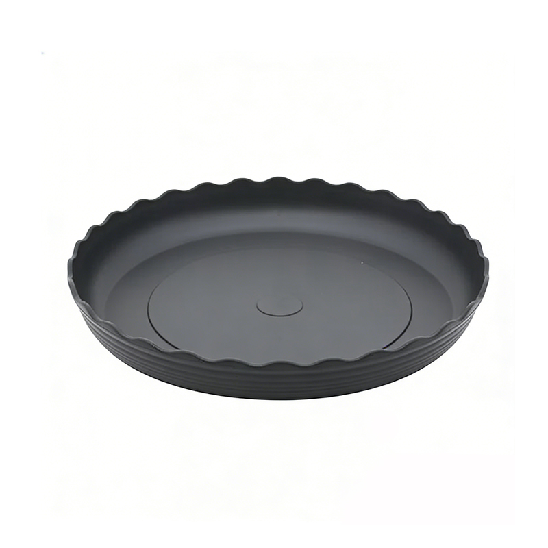 Black Plastic Plant Saucers