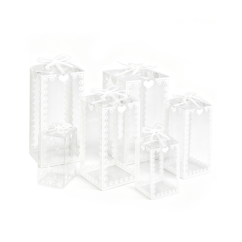 Custom Transparent PVC Cube Gift Box