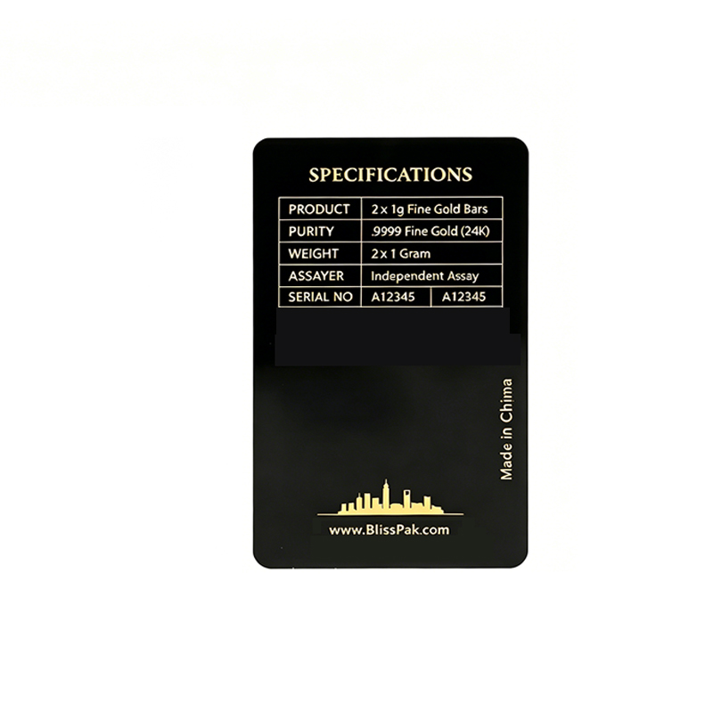 Portable Gold Bar Security Packaging