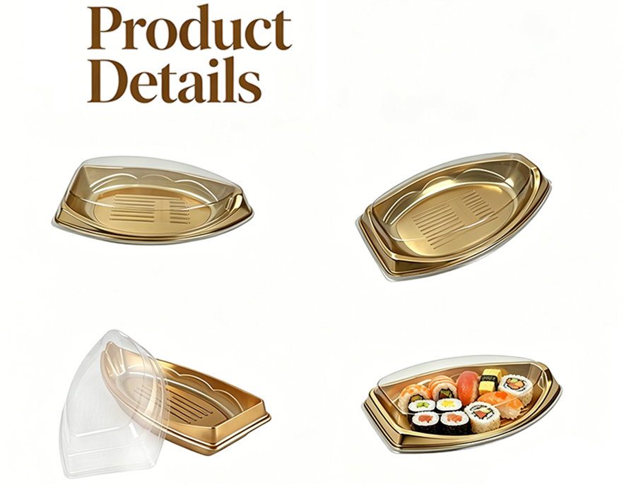 Custom Plastic Sushi Boat Tray Manufacturer