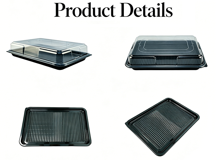 Custom Plastic Tray for Meat Buffet Serving